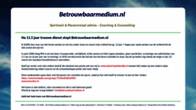What Betrouwbaarmedium.nl website looked like in 2019 (4 years ago)