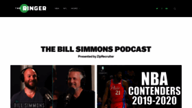 What Billsimmonspodcast.com website looked like in 2019 (4 years ago)