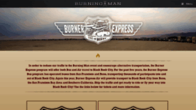 What Burnerexpress.burningman.org website looked like in 2019 (4 years ago)