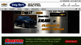 What Brownchevrolet.com website looked like in 2019 (4 years ago)