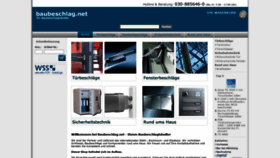 What Baubeschlag.net website looked like in 2019 (4 years ago)