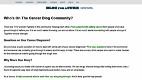 What Blogforacure.com website looked like in 2019 (4 years ago)