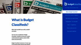 What Budgetclassifieds.com.au website looked like in 2019 (4 years ago)