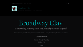 What Broadwayclay.net website looked like in 2019 (4 years ago)