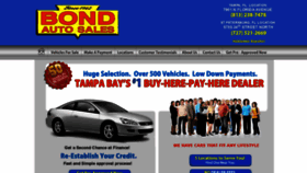 What Bondautosales.com website looked like in 2019 (4 years ago)