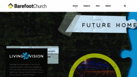 What Barefootchurch.com website looked like in 2019 (4 years ago)
