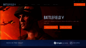 What Battlefield.com website looked like in 2019 (4 years ago)