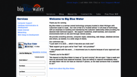What Bigbluewater.com website looked like in 2019 (4 years ago)