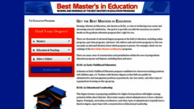 What Bestmastersineducation.com website looked like in 2019 (4 years ago)