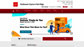What Bredemanntoyota.com website looked like in 2019 (4 years ago)