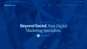What Beyondsocial.com.au website looked like in 2019 (4 years ago)