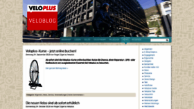 What Blog.veloplus.ch website looked like in 2019 (4 years ago)