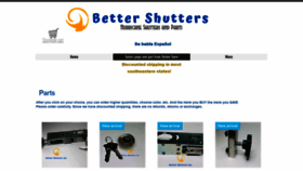 What Bettershutters.net website looked like in 2019 (4 years ago)