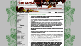 What Bestcarnivorousplants.net website looked like in 2019 (4 years ago)
