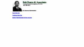 What Bobpearce.com website looked like in 2019 (4 years ago)