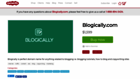 What Blogically.com website looked like in 2019 (4 years ago)