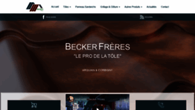 What Beckerfreres.com website looked like in 2019 (4 years ago)