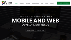 What Blisswebsolution.com website looked like in 2019 (4 years ago)