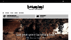 What Bohmimi.com website looked like in 2019 (4 years ago)