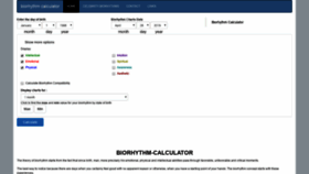What Biorhythm-calculator.net website looked like in 2019 (4 years ago)