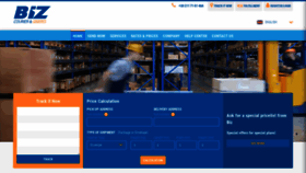 What Bizcourier.eu website looked like in 2019 (4 years ago)