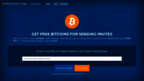 What Bitcoinforinvites.com website looked like in 2019 (4 years ago)