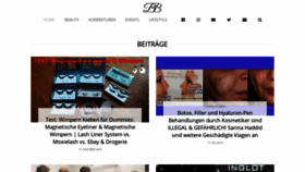 What Beautybloggerin.de website looked like in 2019 (4 years ago)
