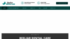 What Beeliardental.com.au website looked like in 2019 (4 years ago)