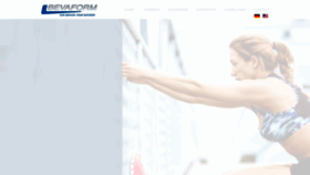 What Bevaform.com website looked like in 2019 (6 years ago)