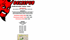 What Belzepub.cz website looked like in 2019 (4 years ago)