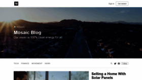 What Blog.joinmosaic.com website looked like in 2019 (4 years ago)