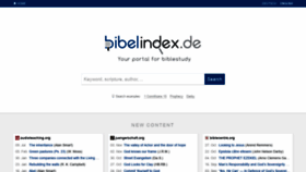 What Bibelindex.de website looked like in 2019 (4 years ago)