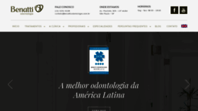 What Benattiodontologia.com.br website looked like in 2019 (4 years ago)