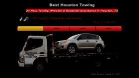 What Besthoustontowing.com website looked like in 2019 (4 years ago)