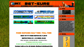 What Bet-sure.com website looked like in 2019 (4 years ago)