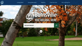 What Burnsville.org website looked like in 2019 (4 years ago)