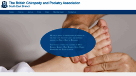 What Bcpasoutheastchiropody.co.uk website looked like in 2019 (4 years ago)