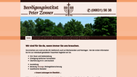 What Beerdigungsinstitut-zenner.de website looked like in 2019 (4 years ago)