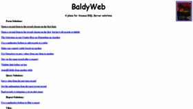 What Baldyweb.com website looked like in 2019 (4 years ago)