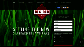 What Bigredmowing.com website looked like in 2019 (4 years ago)