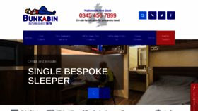 What Bunkabin.co.uk website looked like in 2019 (4 years ago)