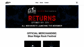What Blueridgerockfest.com website looked like in 2019 (4 years ago)
