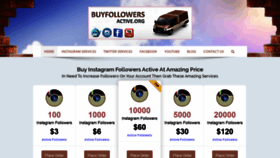 What Buyfollowersactive.org website looked like in 2019 (4 years ago)