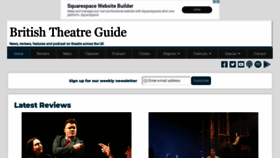 What Britishtheatreguide.info website looked like in 2019 (4 years ago)