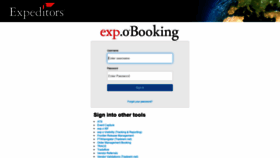 What Booking.expeditors.com website looked like in 2019 (4 years ago)