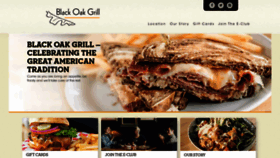 What Blackoakgrill.com website looked like in 2019 (4 years ago)