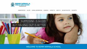 What Bsmmnirmalaschool.com website looked like in 2019 (4 years ago)