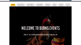 What Burnsevents.com website looked like in 2019 (4 years ago)