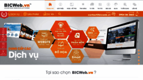 What Bicweb.vn website looked like in 2019 (4 years ago)