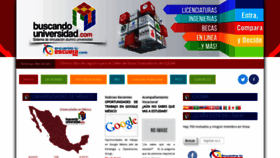 What Buscandouniversidad.com website looked like in 2019 (4 years ago)